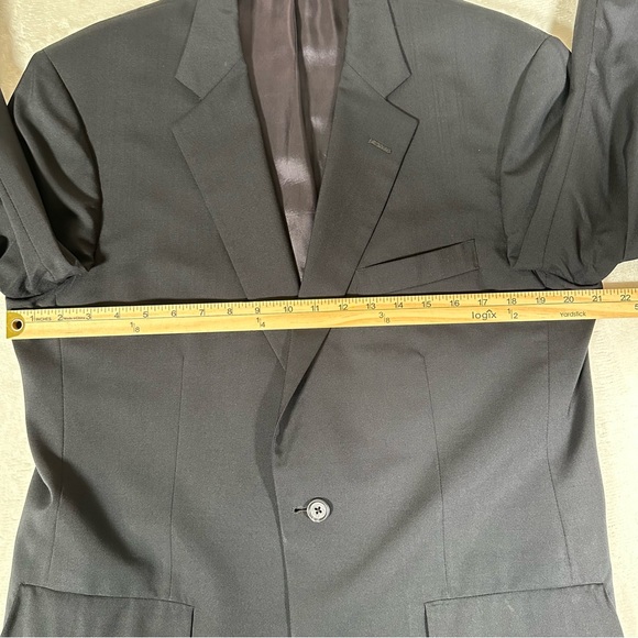 Brooks Brothers Brooksease Blazer Men Size 40L Black 100% Wool Made in USA EUC - Picture 5 of 12